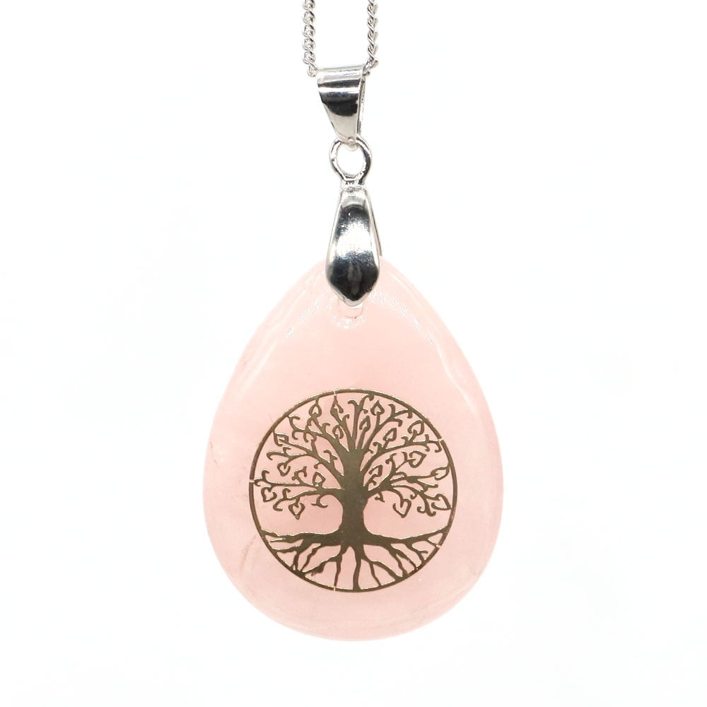 1TREE1LIFE™ Tree of Life Chakra Crystal Stone Necklace